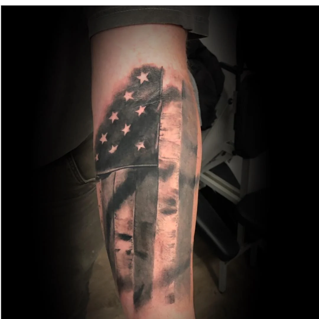 Custom tattoo example by Ray Palfi